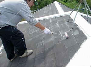 屋根塗装（1回目）
